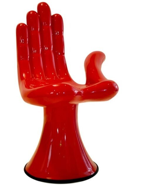 Pedro Friedeberg escultura mano pie roja pequeño formato arte mexicano decoracion lujo