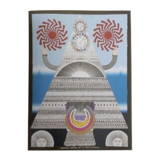 Pedro Friedeberg Nuestra Señora de la Puntualidad obra original 1998 acrilico madera arte mexicano surrealismo