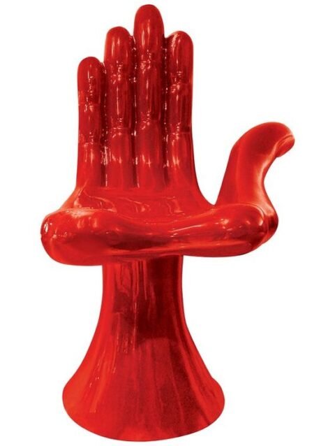 Pedro Friedeberg escultura mano pie roja pequeño formato arte mexicano decoracion lujo