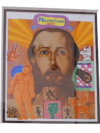 Mauro Teran grafica Maximiliano 1867 retrato pop art emperador diablo gato alado arte mexicano