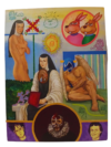 Mauro Teran pintura La Piel de Juana Ines oleo tela Sor Juana laptop angel luchador mascara azul