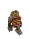 Escultura R2D2 Star Wars intervenida arte huichol cuentas de vidrio colorido Rick Wolfryd CHROMA