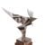 Leonardo Nierman escultura original acero inoxidable ave geometrica abstracto pulido espejo