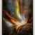 Leonardo Nierman pintura original abstracto fuego movimiento acrilico masonite arte mexicano